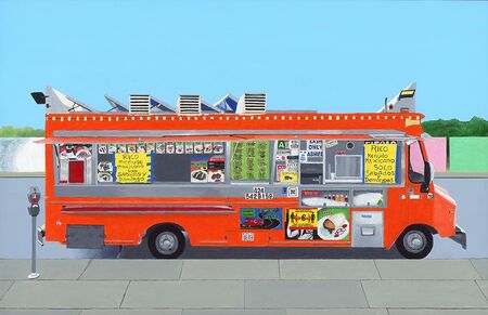 Orange Food Truck 